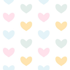 Seamless heart pattern, suitable for decorating fabrics and walls.