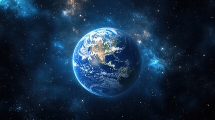 Fototapeta premium Exploring transparent chaos of earth in ar a cosmic journey through space digital art and environmental awareness