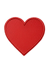 Illustration of Red Glitter Heart Love Symbol on Transparent Background