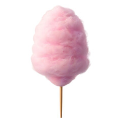 Candy cotton isolated on transparent background 