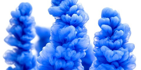 Obraz premium Abstract blue ink formations