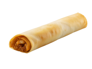 roll of chicken  isolated on transparent background