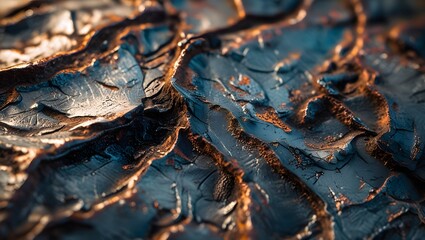 Fototapeta premium Very Detailed and Zoomed Macro Photography of Texture of Iron with High Detailed Image Suitable to be Made as Wallpaper Stock Photos