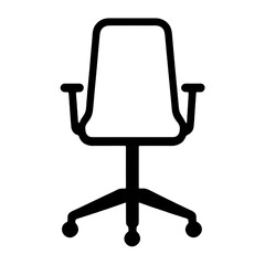 office chair icon isolated PNG transparent
