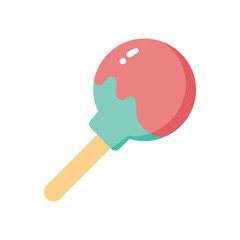 Colorful lollipop illustration candy sweet treat isolated on white background