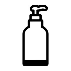liquid shampoo bottle icon isolated PNG transparent