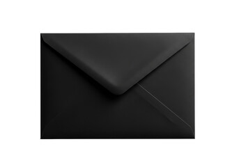Isolated Black Envelope Illustration for Mailing Letters and Invitations