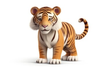 Naklejka premium Tiger wildlife animal mammal.