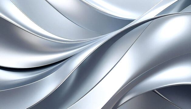 Fototapeta モダンな抽象的なグラデーションシルバーの背景画像。Modern abstract gradient silver background image.