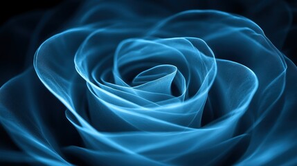 Abstract Blue Rose