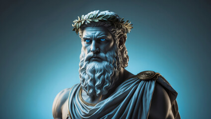 Obraz premium The statue of Zeus, a symbol of power and authority in Greek mythology.