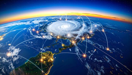 Global Network Congestion Visualizing Data Storms and Turbulent Weather Patterns in Digital Infrastructure