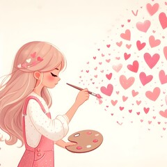  Painting with Love: A Whimsical Heart Creation
