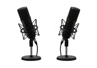 Isolated Professional Studio Microphone Audio Sound Recording Equipment