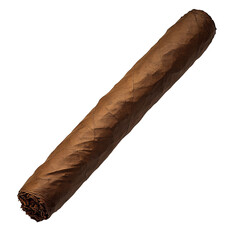 An expertly rolled cigar, showcasing its rich, tobacco leaf, is isolated to invite reflection on the refined pleasure of indulgence.