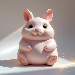 A squishy stress relief toy shaped like a cute animal, shown front view.