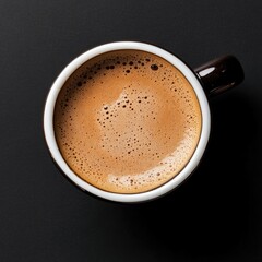 Espresso in a dark mug