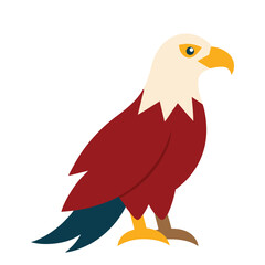 Obraz premium vector illustration of cartoon parrot