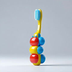 A modern toothbrush with sleek design and ergonomic handle.