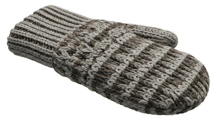 Isolated Wool Slipper Featuring Soft Brown Knit Fabric Footwear
