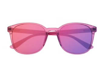 Isolated Transparent Pink Purple Gradient Sunglasses Fashion Accessory