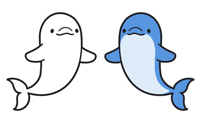 イルカのイラストセット