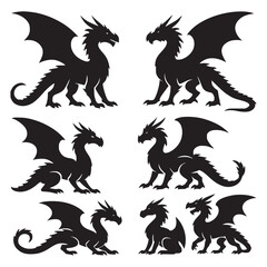 black and white dragon
