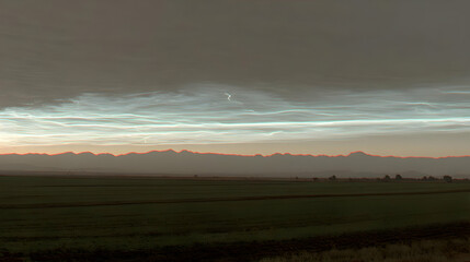 Obraz premium with spiraling vapor trails and glitch-like lightning strikes