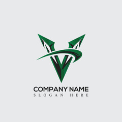 Letter  V logo, modern logo, minimalist logo