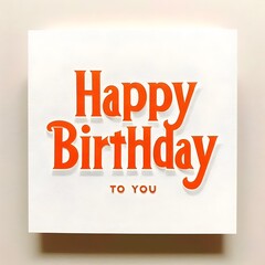 Bold Happy Birthday Greeting Card