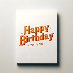 Bold Happy Birthday Greeting Card
