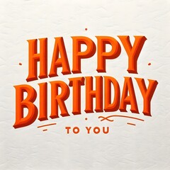 Bold Happy Birthday Greeting Card