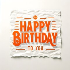 Bold Happy Birthday Greeting Card