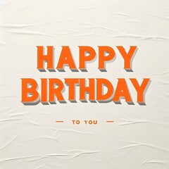 Bold Happy Birthday Greeting Card