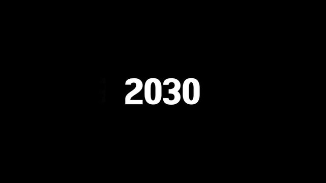 2015 to 2030 4K Timeline Animation Global Development and Sustainability Goals