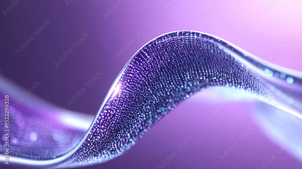 Aufkleber This abstract image features a flowing wave of vibrant colors and sparkling textures, perfect for modern design projects.