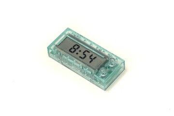 digital speedometer clock isolated on white background, spare part