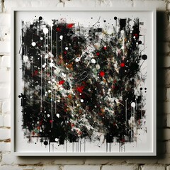 Chaotic Splatter Canvas  