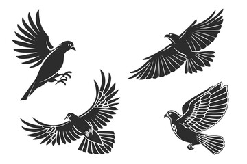 Fototapeta premium set of birds