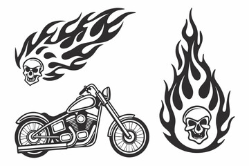 motorcycle vector illustration