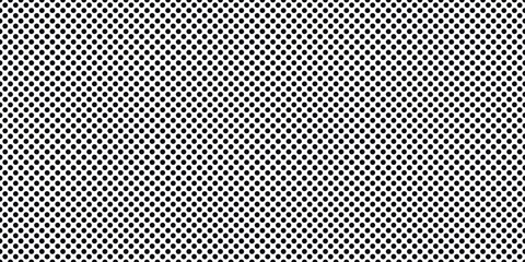 black and white vector abstract halftone background, texture for notebook, banner or poster, white sheet paper with black symmetrical polka dots, simple retro mesh pattern