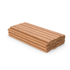 Wood Planks Isolated on Transparent Background