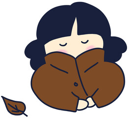 가을 복장 캐릭터