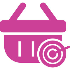 Shopping target, aim, goal icon
