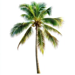 Lush tropical palm tree