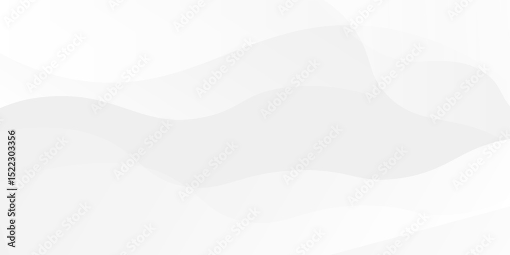 Wall mural abstract gradient white grey liquid background. modern background design. dynamic waves. fluid shape