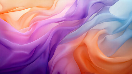 Obraz premium Abstract background with flowing fabric texture design in pastel colors for wallpaper and art print