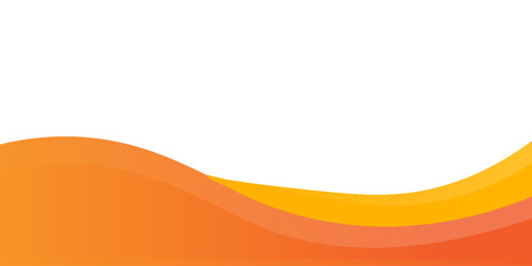 Abstract orange wavy business background. Vector illustration