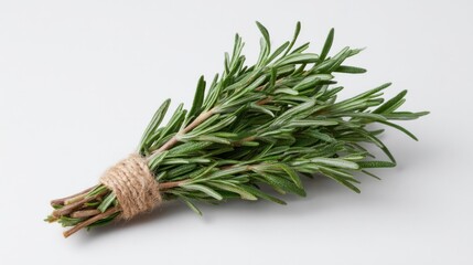 Crafted rosemary bundle, essence of Mediterranean magic, herbal whisper of Beltane rituals, culinary healer in verdant whispers