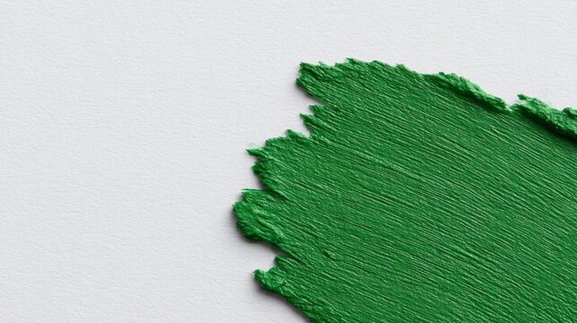 Emerald brushstroke resembling a dragon's whisper, celebrates Abstract Expressionism Day, invoking creative chaos and verdant renewal